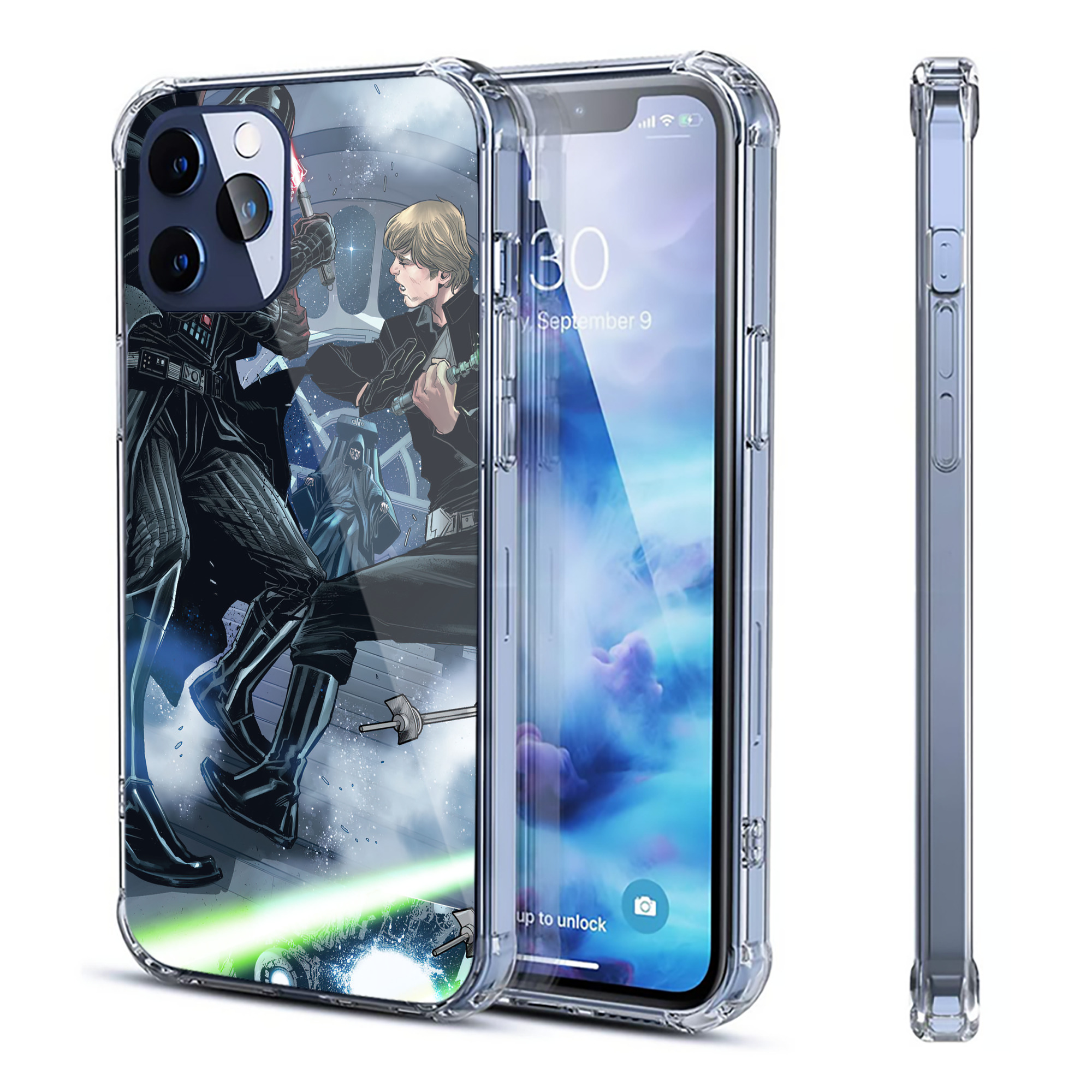 （画像用） スター・ウォーズ Star Wars 【iPhone 12シリーズ対応】透明スマホケース（クリアソフトケース）
